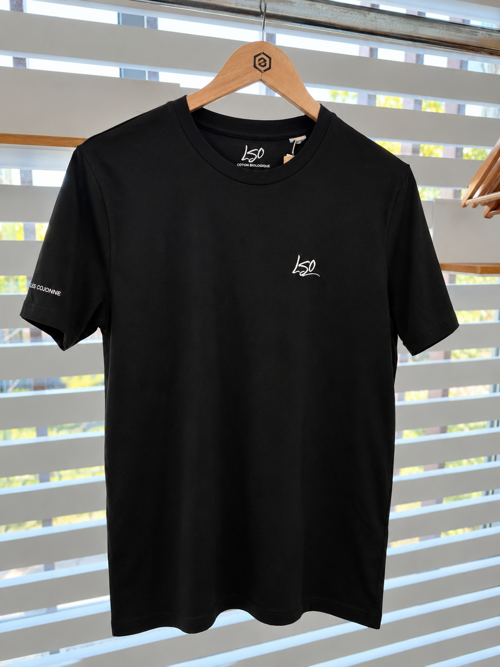 T-shirt pendule mixte noir