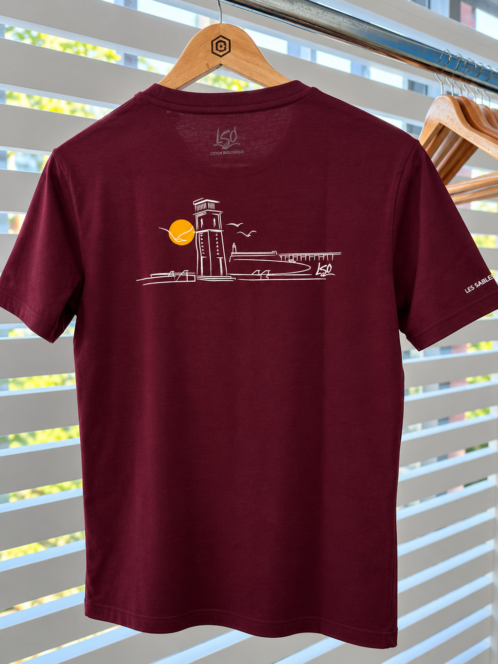 T-shirt pendule mixte Dark Cherry