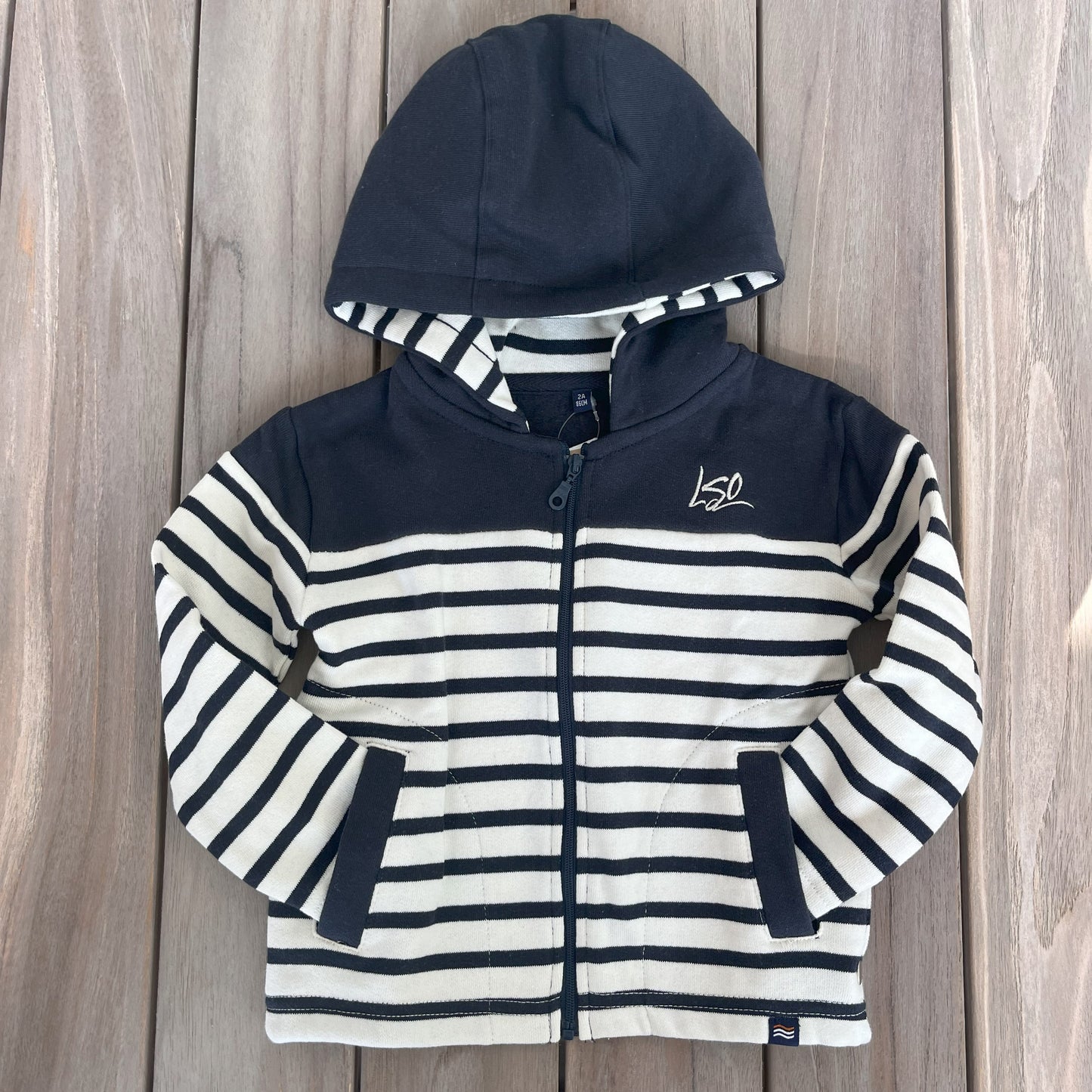 Gilet LSO marinière mixte enfant